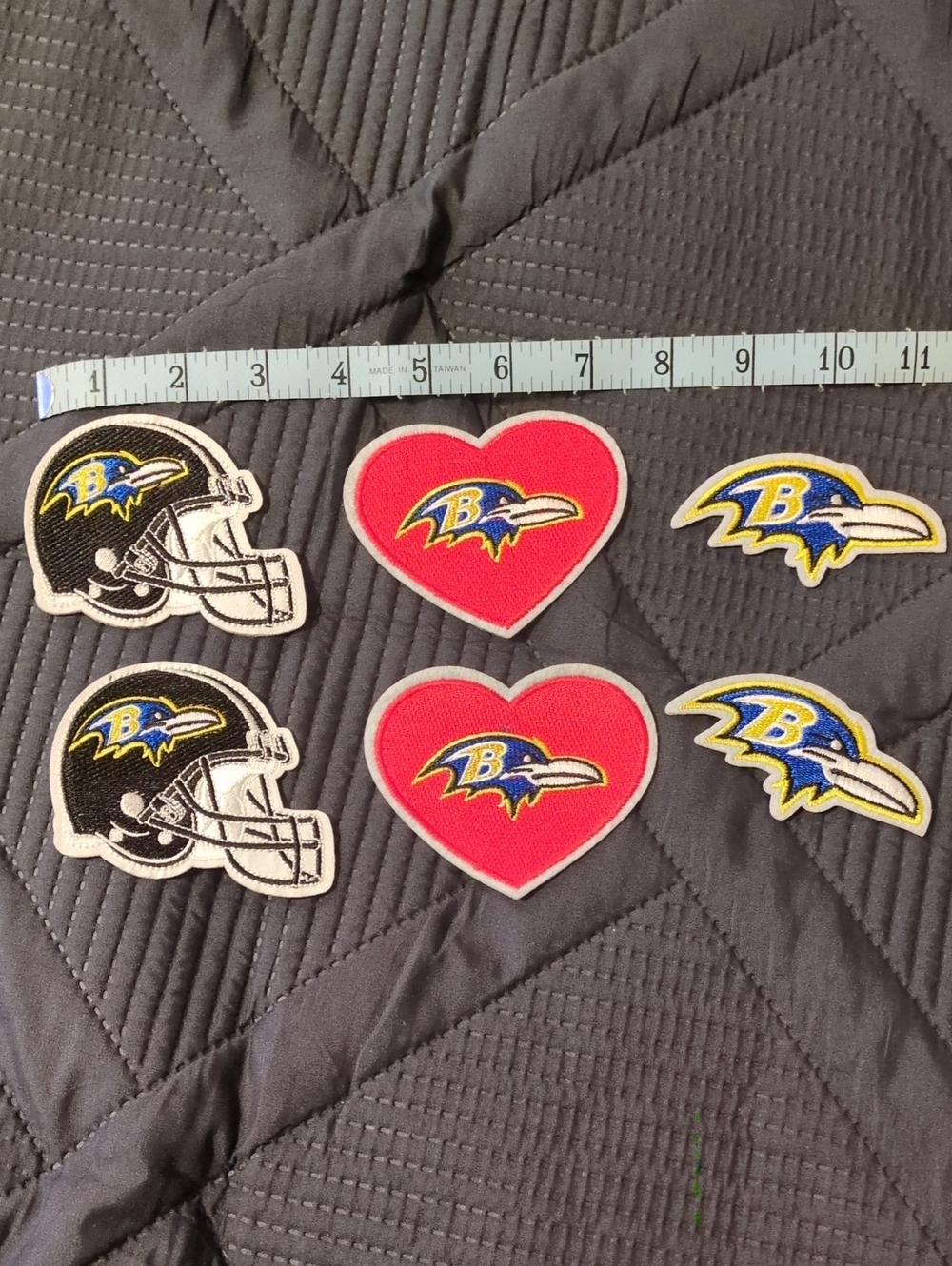 Source Unknown Baltimore Ravens Patch Set - Black, Red, Blue, Yellow, White
